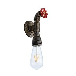 Nástěnné světlo Nástěnné svítidla Nástěnné železo Nástěnná lampa Němá černá lampa se světelným mečem na zdi