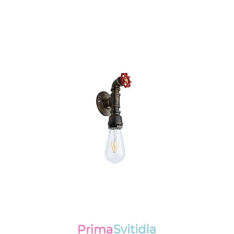 Nástěnné světlo Nástěnné svítidla Nástěnné železo Nástěnná lampa Němá černá lampa se světelným mečem na zdi