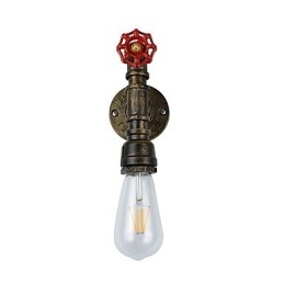 Nástěnné světlo Nástěnné svítidla Nástěnné železo Nástěnná lampa Němá černá lampa se světelným mečem na zdi