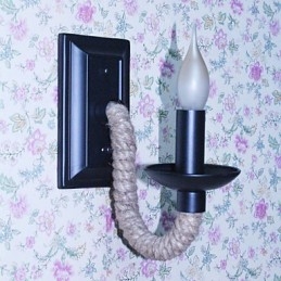 Konopné lano Retro nástěnná lampa Creative Personality Bar Iron Candle Lampa