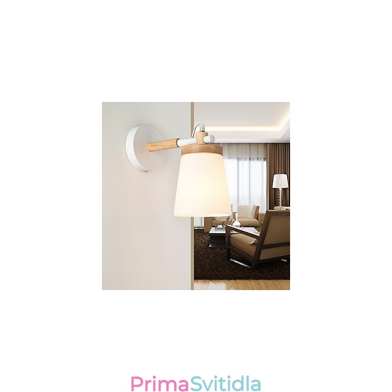 Stínidlo a kovová základna nástěnné lampy s funkcí ambientního světla nástěnné nástěnné svítidlo