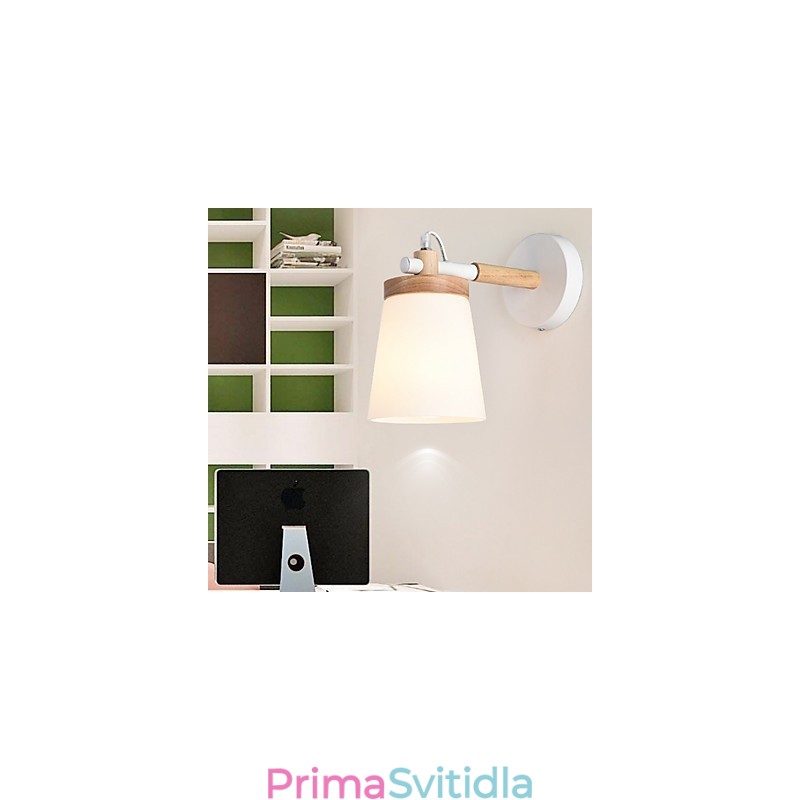 Stínidlo a kovová základna nástěnné lampy s funkcí ambientního světla nástěnné nástěnné svítidlo