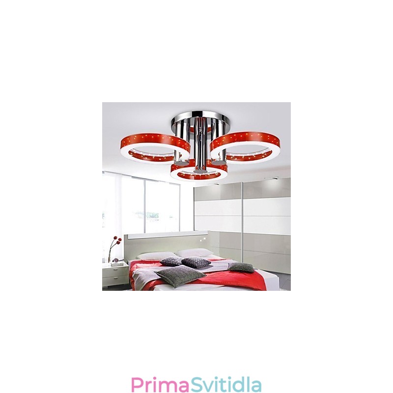 Moderní moderní chromový kovový lustr zapuštěný držák
