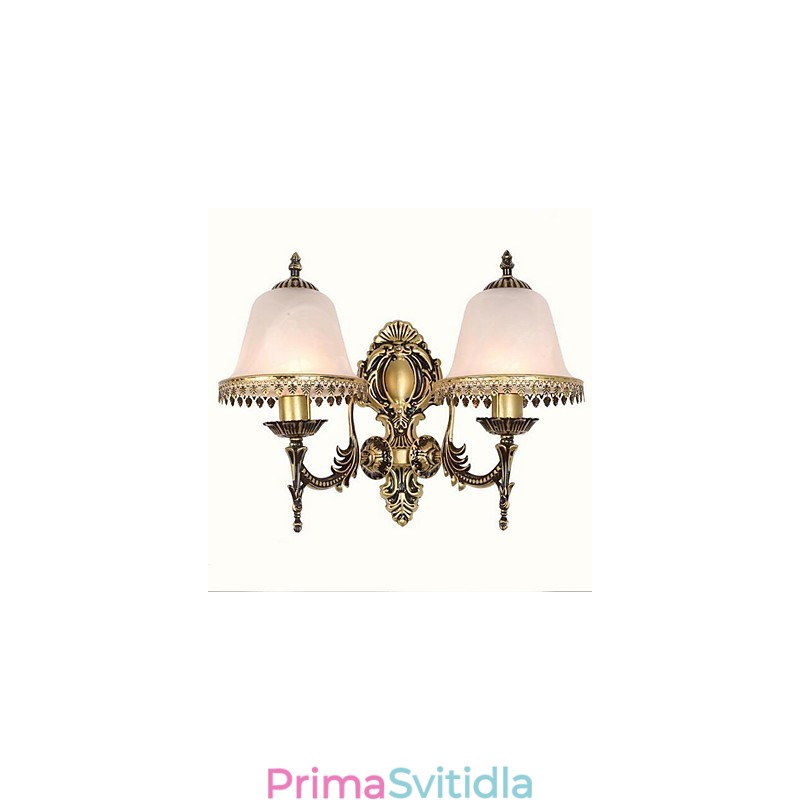 Vintage galvanicky pokovené nástěnné nástěnné svítidlo Downlight