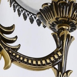 Vintage galvanicky pokovené nástěnné nástěnné svítidlo Downlight