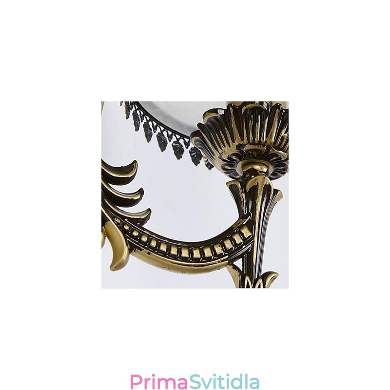 Vintage galvanicky pokovené nástěnné nástěnné svítidlo Downlight