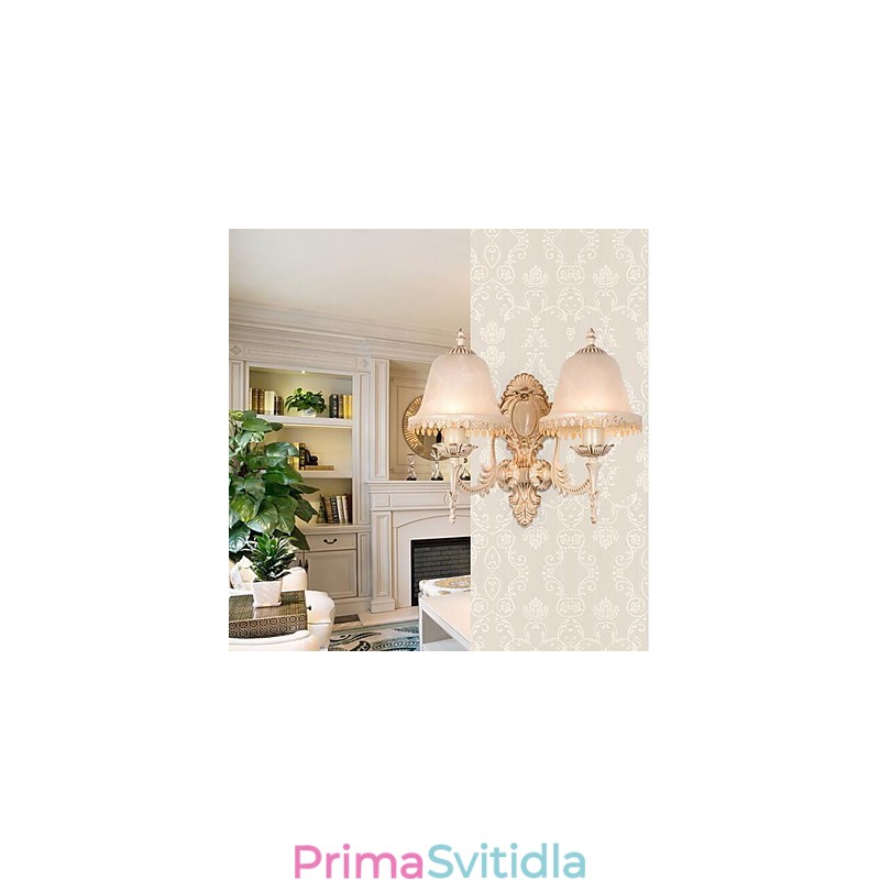 Vintage galvanicky pokovené nástěnné nástěnné svítidlo Downlight