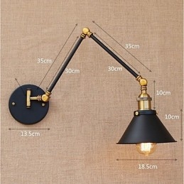 Vintage Country galvanicky pokovená funkce pro mini stylová světla s otočným ramenem pro ochranu očí Downlight s otočným ramenem