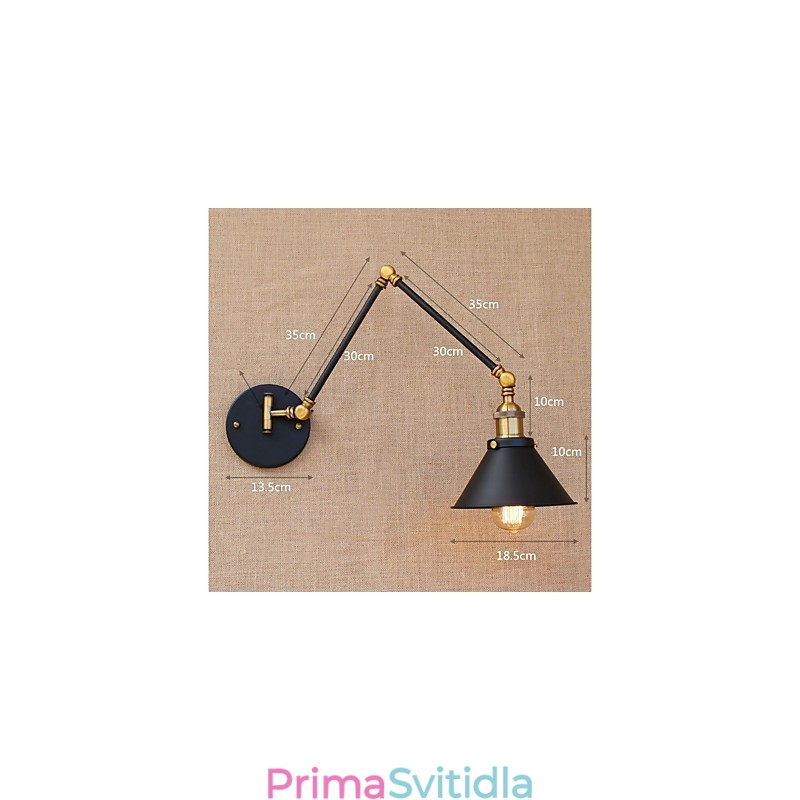 Vintage Country galvanicky pokovená funkce pro mini stylová světla s otočným ramenem pro ochranu očí Downlight s otočným ramenem
