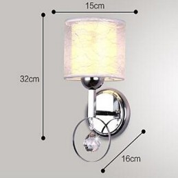 Moderní moderní galvanicky pokovené křišťálové nástěnné svítidlo Uplight Wall Sconces