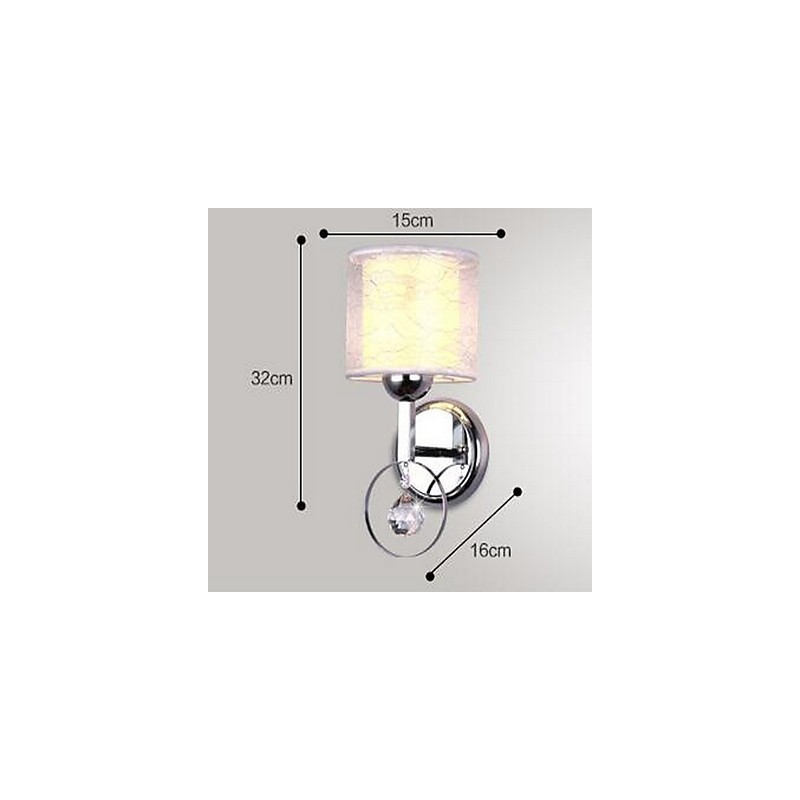 Moderní moderní galvanicky pokovené křišťálové nástěnné svítidlo Uplight Wall Sconces