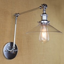 Vintage Country Retro Electroplate Funkce pro Mini Style Swing Arm Ambient Light Swing
