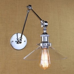 Vintage Country Retro Electroplate Funkce pro Mini Style Swing Arm Ambient Light Swing