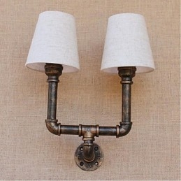 Rustic Lodge mosazný prvek pro nástěnné svítidlo s okolním osvětlením
