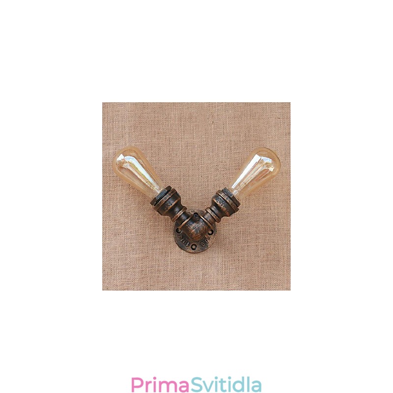 Dekorativní nástěnné malé nástěnné svítidlo Nostalgie Simple Water Pipe
