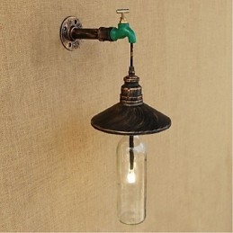 Edison Retro dekorativní vodní dýmka láhev vína Nástěnná lampa Nástěnné světlo