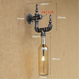 Rustic Lodge Silver Funkce pro nástěnné svítidlo s okolním osvětlením