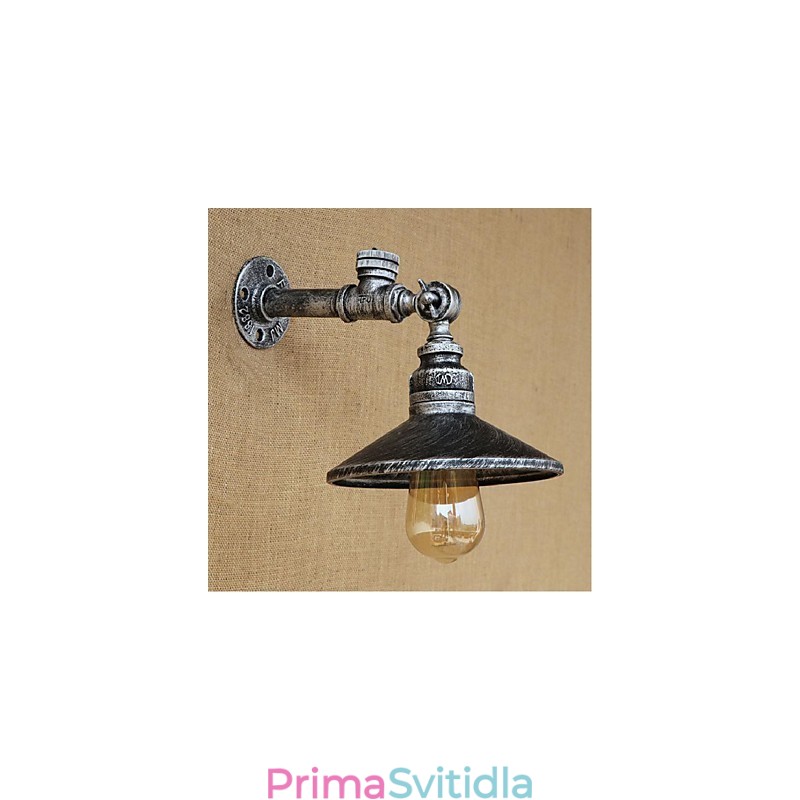 Rustic Lodge Painting Funkce pro nástěnné nástěnné nástěnné nástěnné svítidla s osvětlením ve světle stříbrném provedení