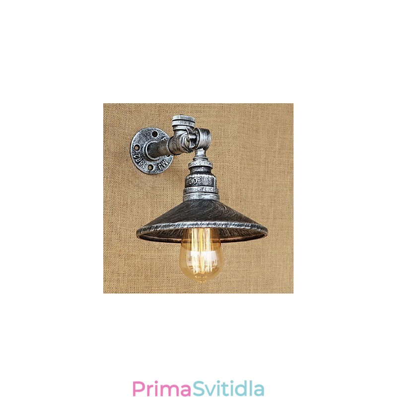 Rustic Lodge Painting Funkce pro nástěnné nástěnné nástěnné nástěnné svítidla s osvětlením ve světle stříbrném provedení