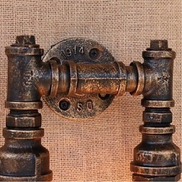 Dekorativní nástěnné malé nástěnné svítidlo Nostalgie Simple Water Pipe
