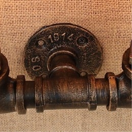 Dekorativní nástěnné malé nástěnné svítidlo Nostalgie Simple Water Pipe
