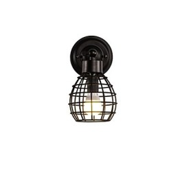 Retro Pipe Wall Lights Jednoduché Loft Black Birdcage Kovová Jídelna Kuchyň Bar Kavárna Dekorační osvětlení