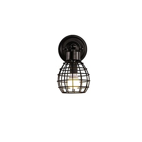 Retro Pipe Wall Lights Jednoduché Loft Black Birdcage Kovová Jídelna Kuchyň Bar Kavárna Dekorační osvětlení Retro Pipe Wall Lights Jednoduché Loft Black Birdcage Kovová Jídelna Kuchyň Bar Kavárna Dekorační osvětlení