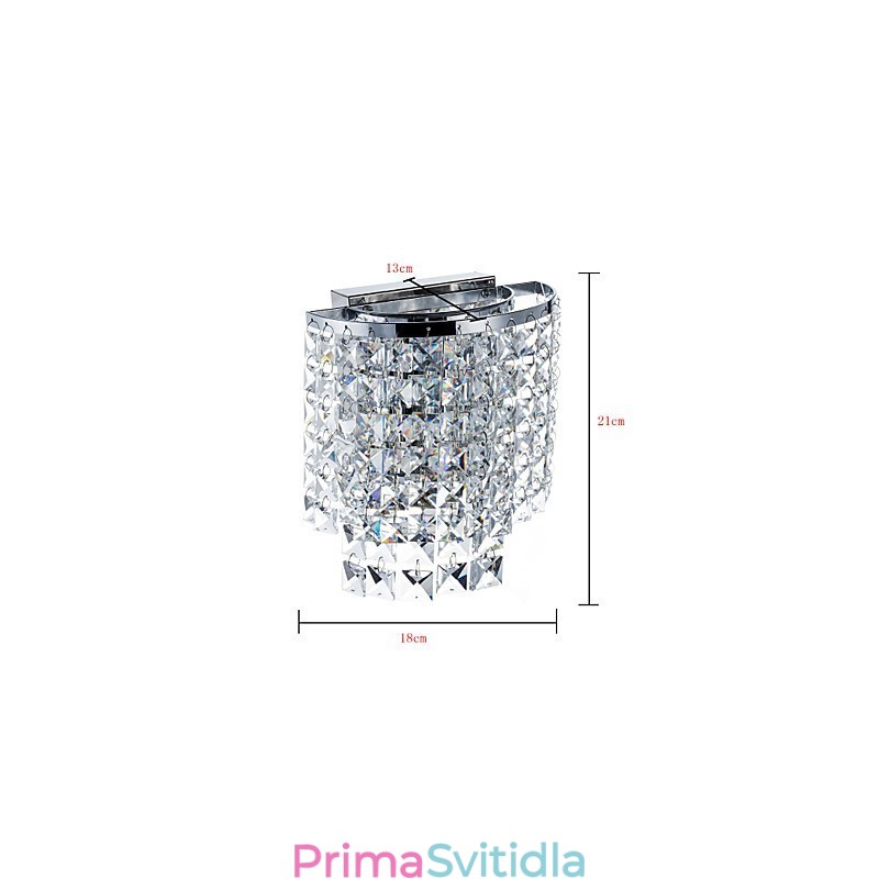 Moderní moderní galvanicky pokovená funkce pro nástěnné svítidlo Crystal Downlight nástěnné svítidlo