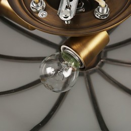 Rodina měděných stropních svítidel moderního současného dekorativního designu