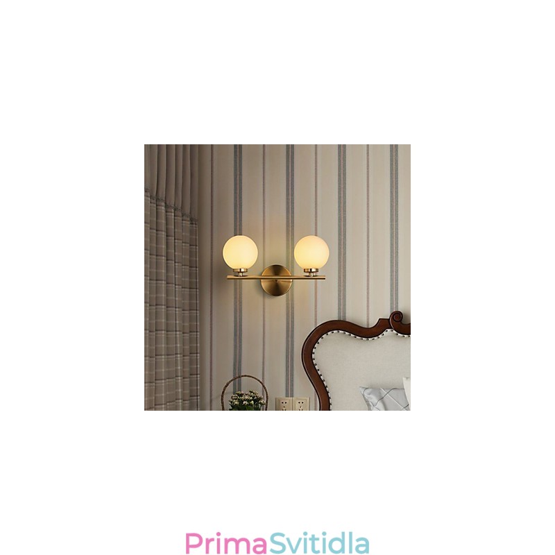 Nástěnná lampa Moderní současná bronzová funkce pro nástěnné svítidlo v mini stylu uplight