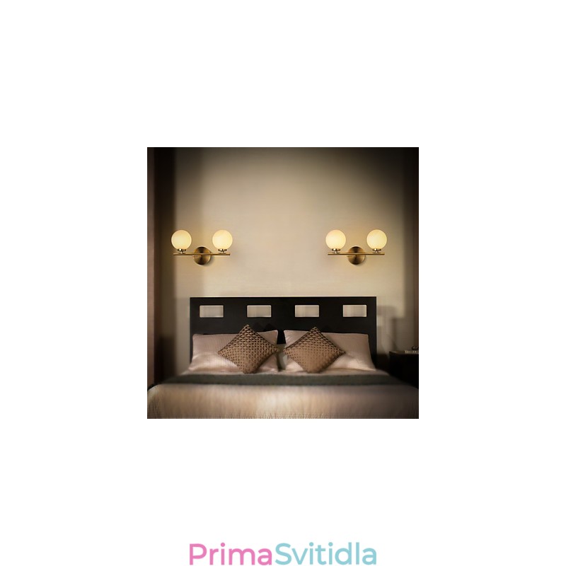 Nástěnná lampa Moderní současná bronzová funkce pro nástěnné svítidlo v mini stylu uplight