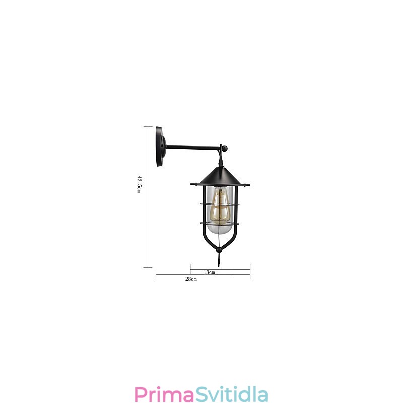 Nástěnná lampa v evropském stylu balkonová ulička venkovní lampa retro průmyslový větrný bar nádvoří schodiště ložnice stěna