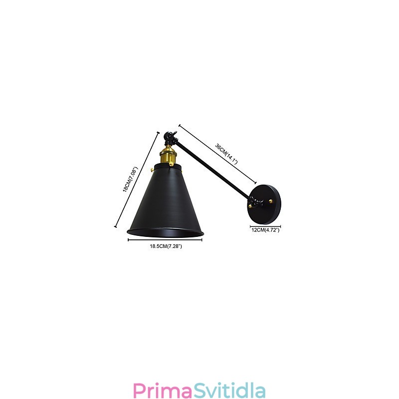 Buzz Paint Single Wall Iron Wall Lamp Dumb Black Lightsaber Lamp On Wall