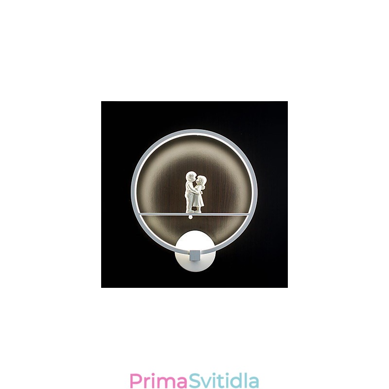 Integrované moderní moderní nástěnné nástěnné svítidlo s okolním osvětlením v mini stylu