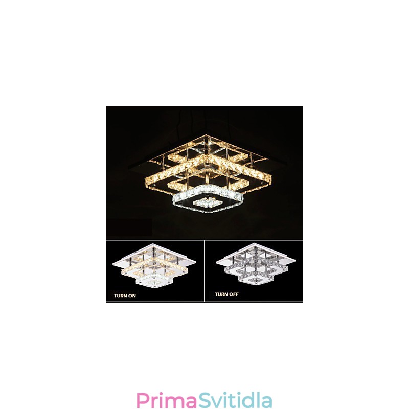 Křišťálová stropní svítidla pro zapuštěnou montáž čirá nebo jantarová K9 pro vnitřní CE