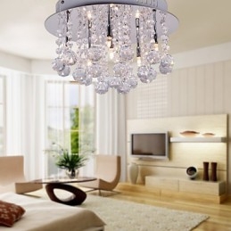 Moderní moderní křišťálový chromový kovový zapuštěný držák
