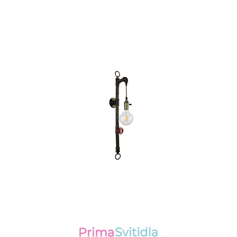 Nástěnné světlo Nástěnné svítidla Nástěnné železo Nástěnná lampa Němá černá lampa se světelným mečem na zdi