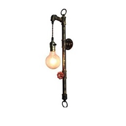 Nástěnné světlo Nástěnné svítidla Nástěnné železo Nástěnná lampa Němá černá lampa se světelným mečem na zdi