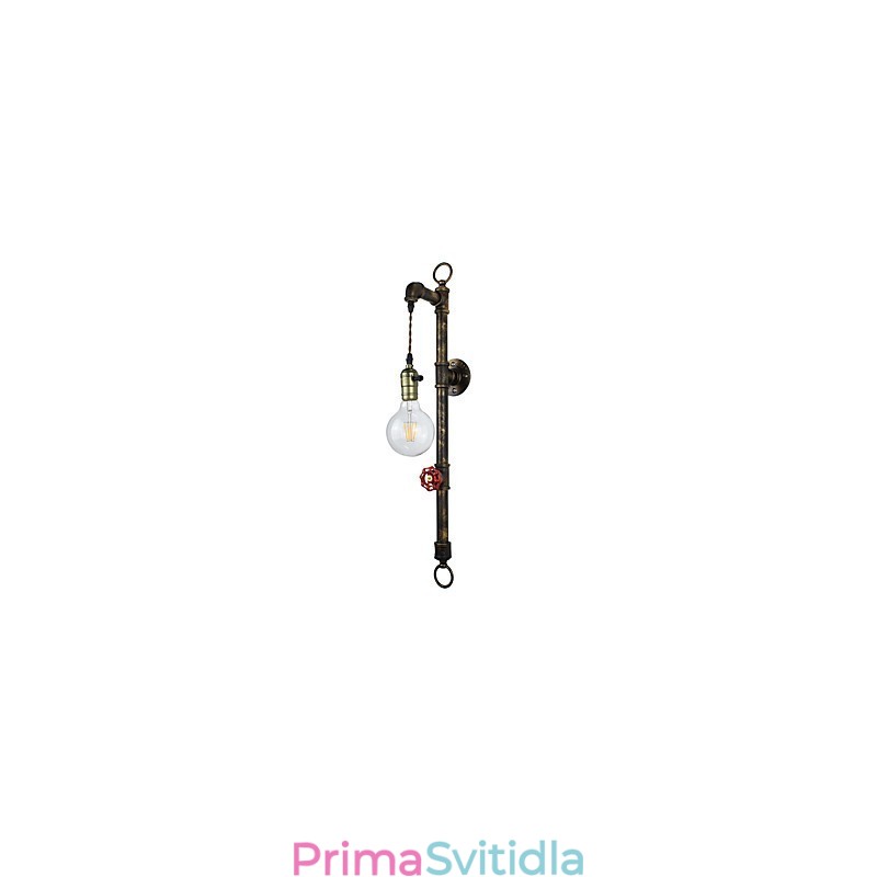 Nástěnné světlo Nástěnné svítidla Nástěnné železo Nástěnná lampa Němá černá lampa se světelným mečem na zdi