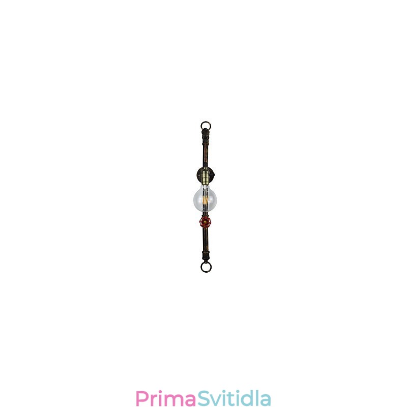 Nástěnné světlo Nástěnné svítidla Nástěnné železo Nástěnná lampa Němá černá lampa se světelným mečem na zdi