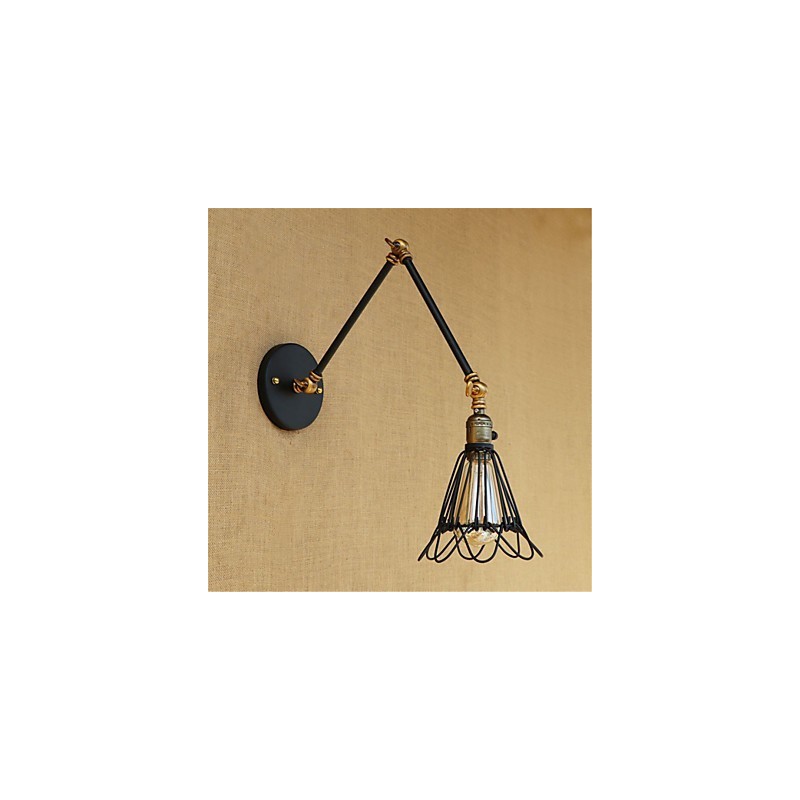 Rustic Lodge Country Retro Malba pro Mini Style Swing Arm Ambient Light Swing