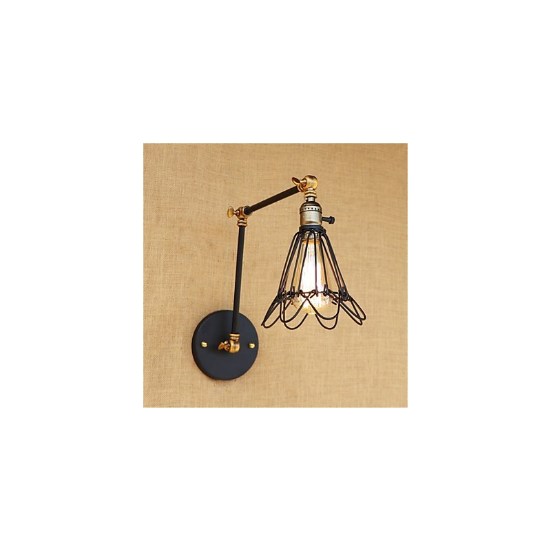 Rustic Lodge Country Retro Malba pro Mini Style Swing Arm Ambient Light Swing