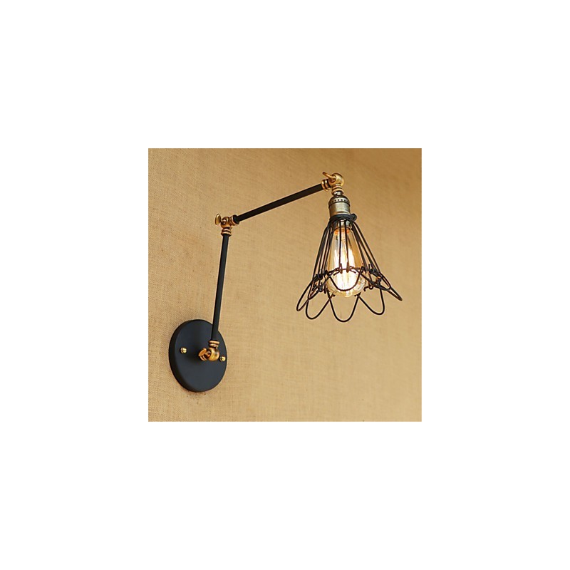 Rustic Lodge Country Retro Malba pro Mini Style Swing Arm Ambient Light Swing