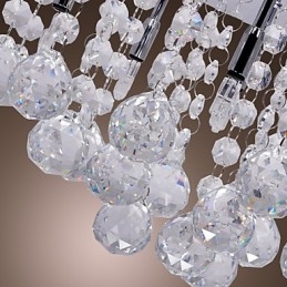 Moderní moderní křišťálový chromový kovový zapuštěný držák