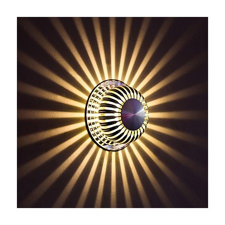 Moderní lehké hliníkové zapuštěné nástěnné svítidlo zdobí nástěnná světla