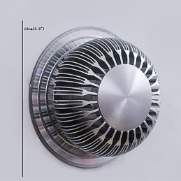 Moderní lehké hliníkové zapuštěné nástěnné svítidlo zdobí nástěnná světla