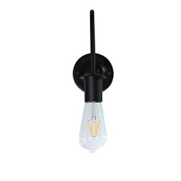 Nástěnné svítidla Nástěnné železo Nástěnná lampa Němý černý světelný meč lampa na zdi