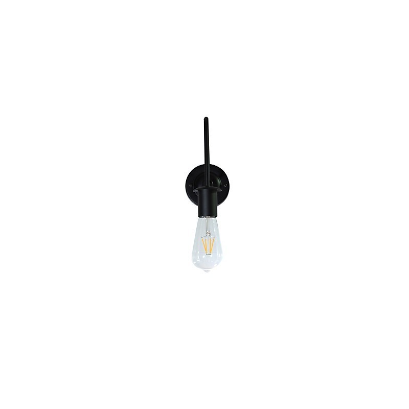 Nástěnné svítidla Nástěnné železo Nástěnná lampa Němý černý světelný meč lampa na zdi