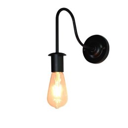 Nástěnné svítidla Nástěnné železo Nástěnná lampa Němý černý světelný meč lampa na zdi