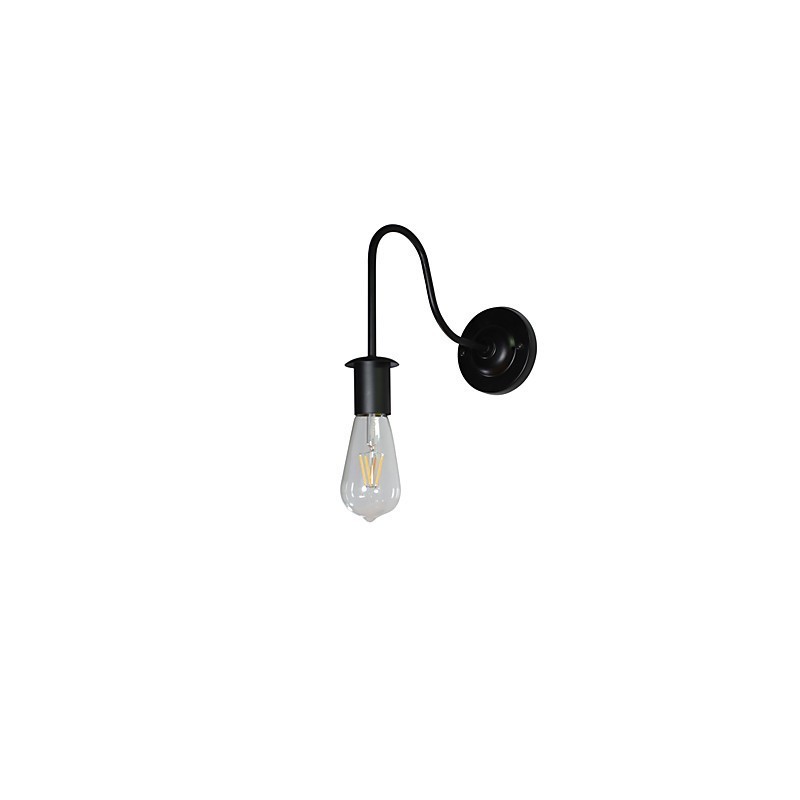 Nástěnné svítidla Nástěnné železo Nástěnná lampa Němý černý světelný meč lampa na zdi